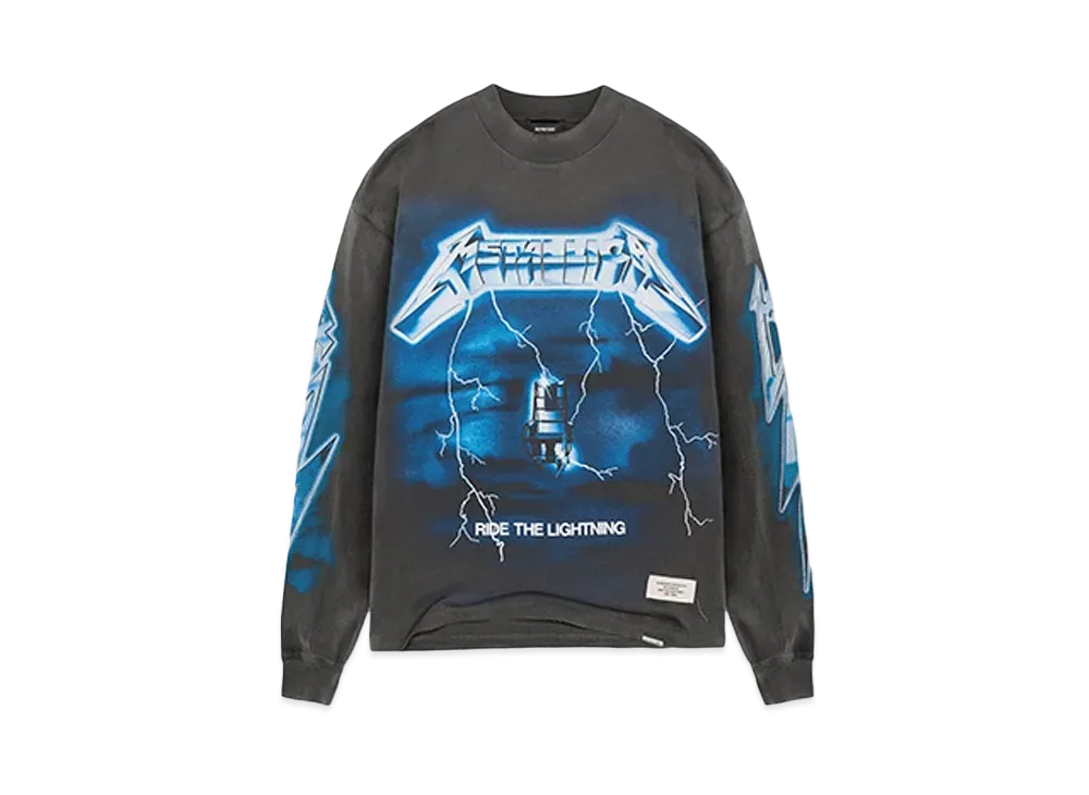 REPRESENT x METALLICA Ride The Lightning Long Sleeve T-Shirt "Vintage Grey"