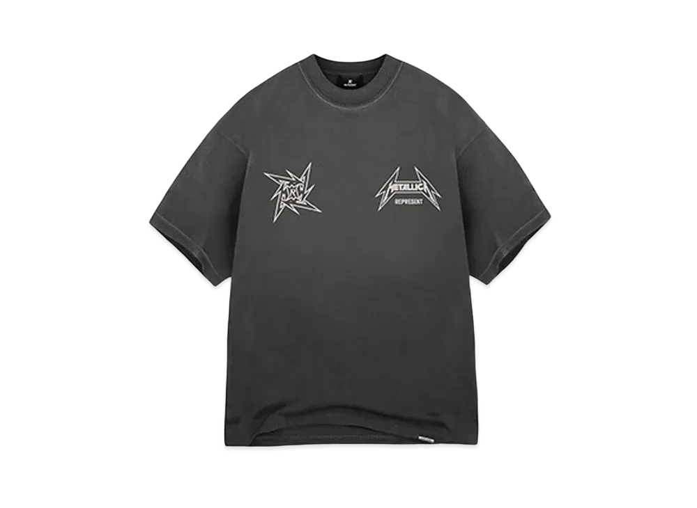 REPRESENT x METALLICA Local Crew T-Shirt "Stained Black"