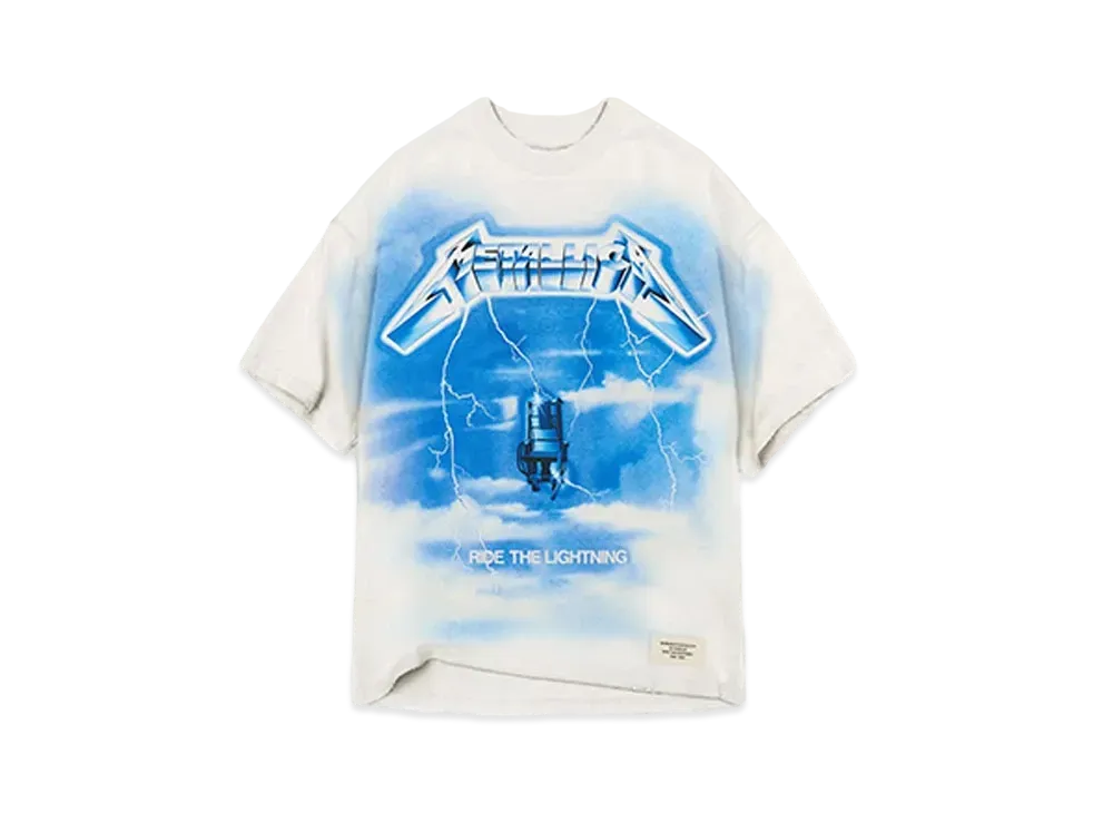 REPRESENT x METALLICA Ride The Lightning T-Shirt "Flat White"