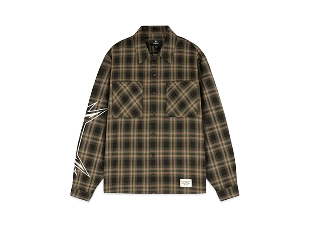 REPRESENT x METALLICA Flannel Shirt "Tobacco"