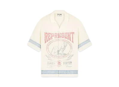 REPRESENT x DUKE + DEXTER Mountain Lion Revere Shirt "Ecru"