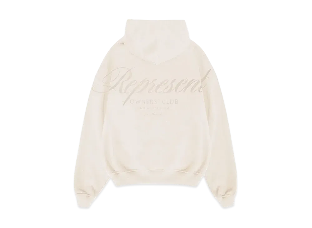 REPRESENT x Ounass Owners Club Script Hoodie "Island Fossil"