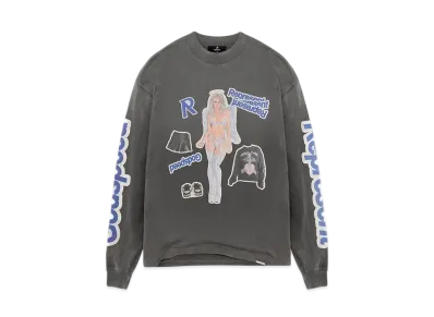 REPRESENT Question Your Innocence Long Sleeve T-Shirt "Vintage Grey"