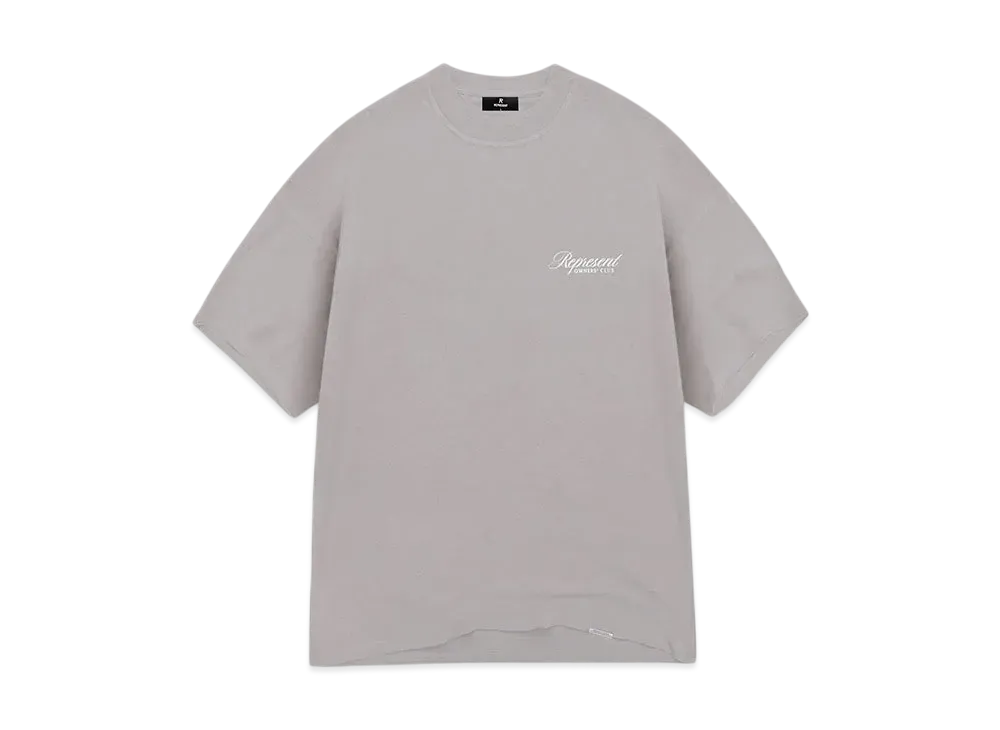 REPRESENT Owners Club Script T-Shirt "Slate"
