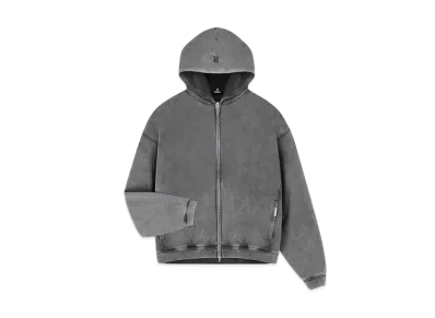 REPRESENT Initial Boxy Zip Through Hoodie "Vintage Grey"
