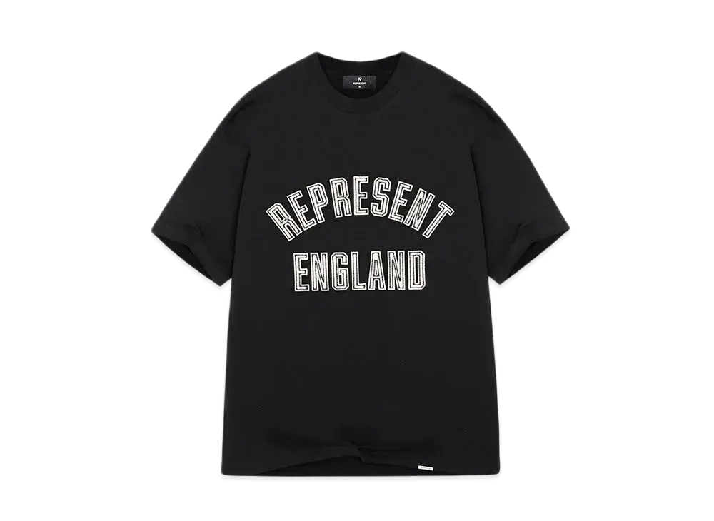 REPRESENT England Applique T-Shirt "Jet Black"