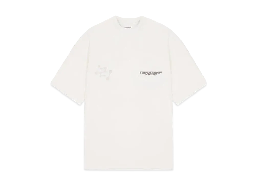 REPRESENT 247 Future Terrains Oversized T-Shirt "Flat White"