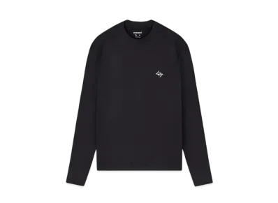 REPRESENT 247 Ribbed Long Sleeve Top "Black"