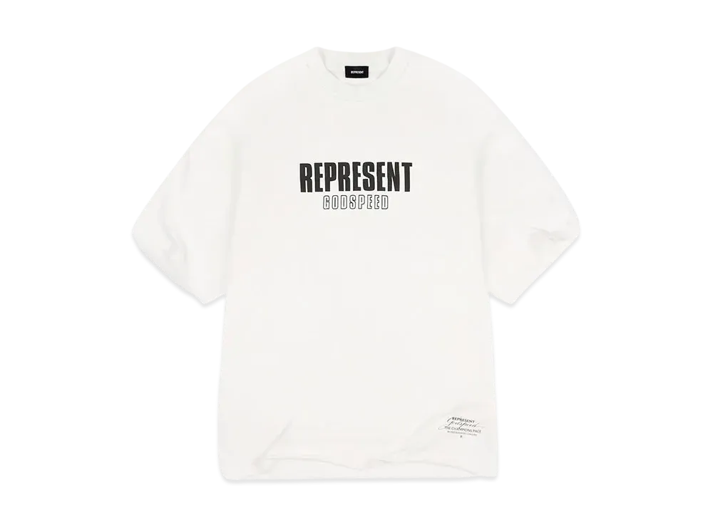REPRESENT Godspeed T-Shirt "Flat White"