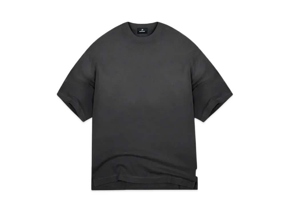 REPRESENT Stepped Hem T-Shirt "Stained Black"