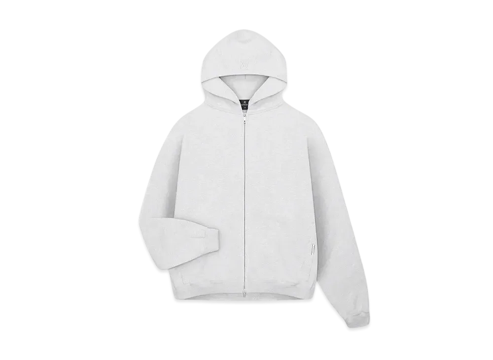 REPRESENT Initial Oversized Zip Hoodie "Ice Grey Marl"