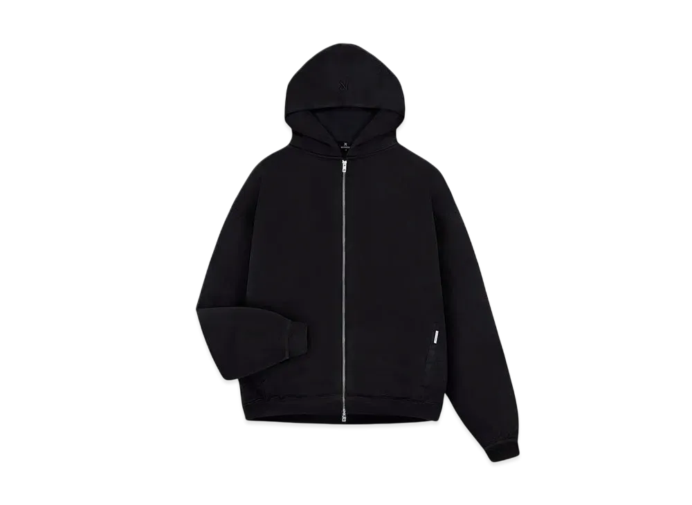 REPRESENT Initial Oversized Zip Hoodie "Black"