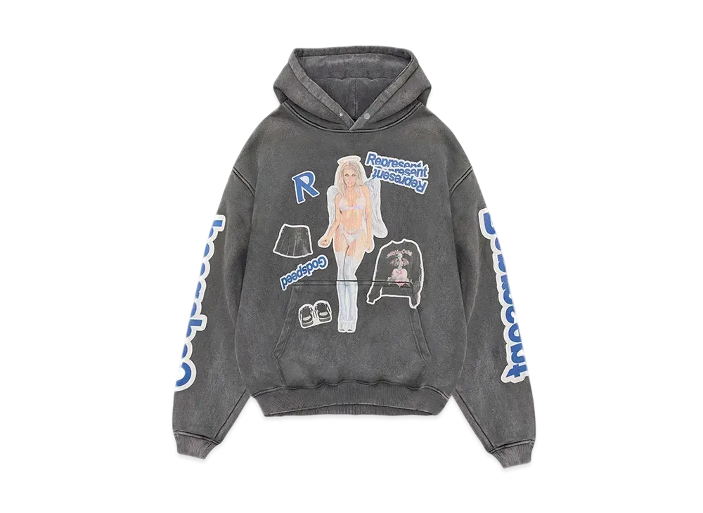 REPRESENT Question Your Innocence Hoodie "Vintage Grey"