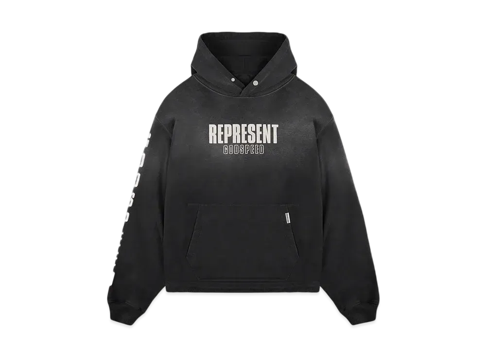 REPRESENT Godspeed Hoodie "Aged Black"