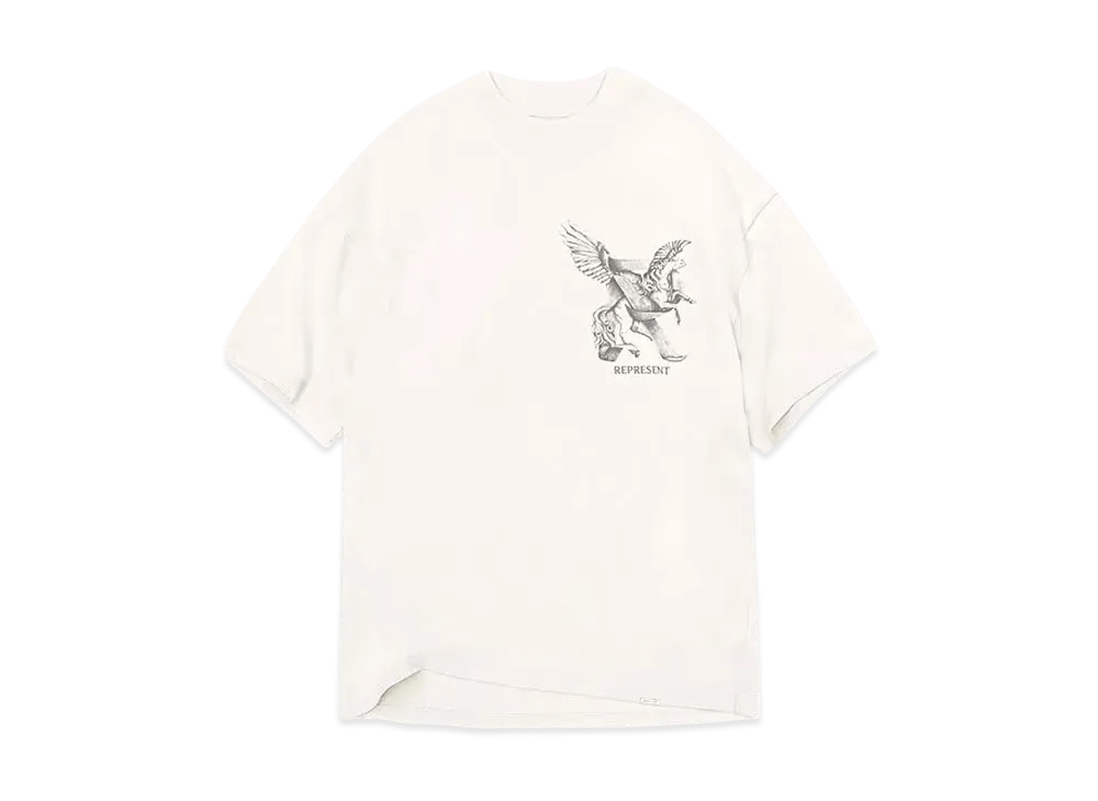 REPRESENT Elegance In Motion T-Shirt "Flat White"