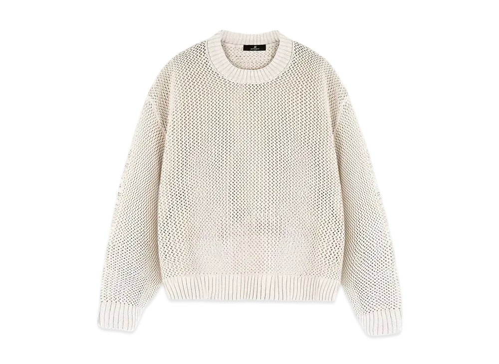 REPRESENT Open Gauge Knit Sweater "Off White"