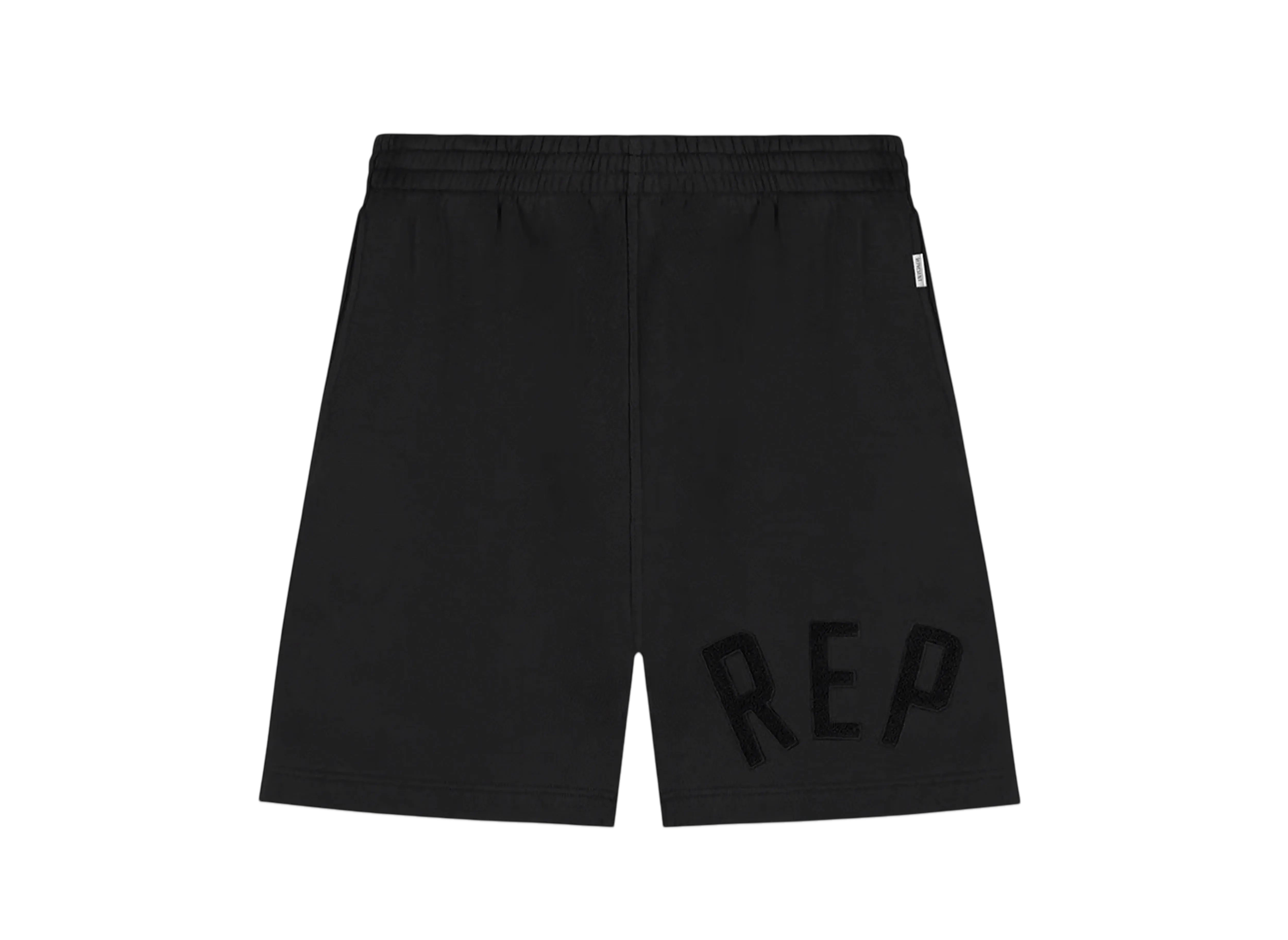 REPRESENT Rep Applique Shorts "Off Black"