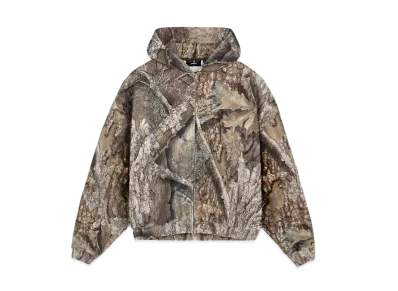 REPRESENT Realtree Zip Up Camo Boxy Hoodie "Camo"