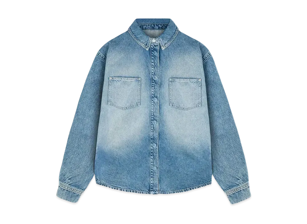 REPRESENT Denim Overshirt "Washed Blue"