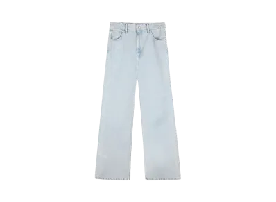 REPRESENT Mid Rise Wide Leg Jean "Washed Blue"
