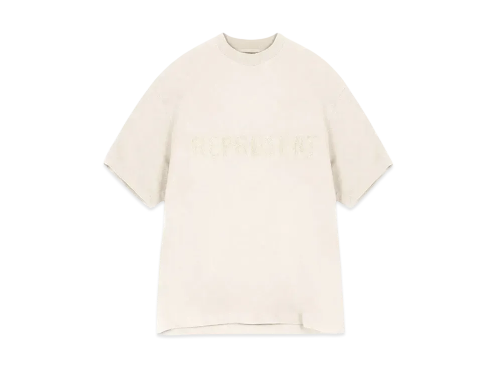 REPRESENT Owners Club Boyfriend T-Shirt "Oat Milk"