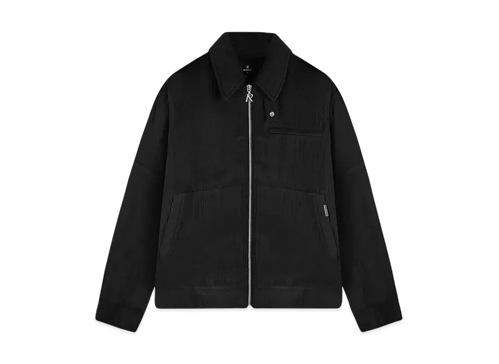 REPRESENT Crinkle Trucker Jacket "Black"