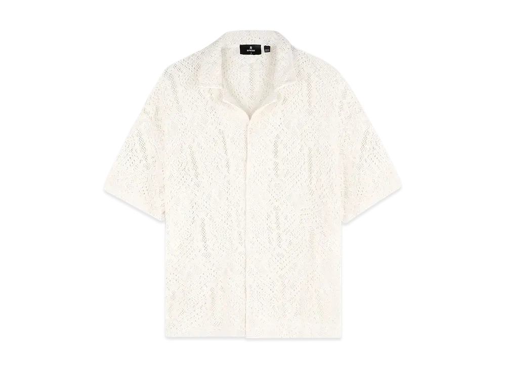 REPRESENT All Over Crochet Shirt "Off White"