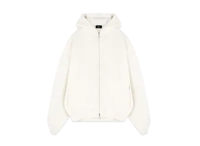 REPRESENT Waffle Zip Through Hoodie "Flat White"