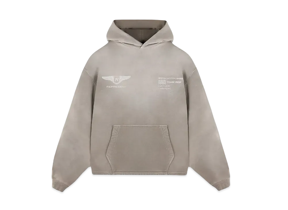 REPRESENT Team Rep Hoodie "Dark Taupe"