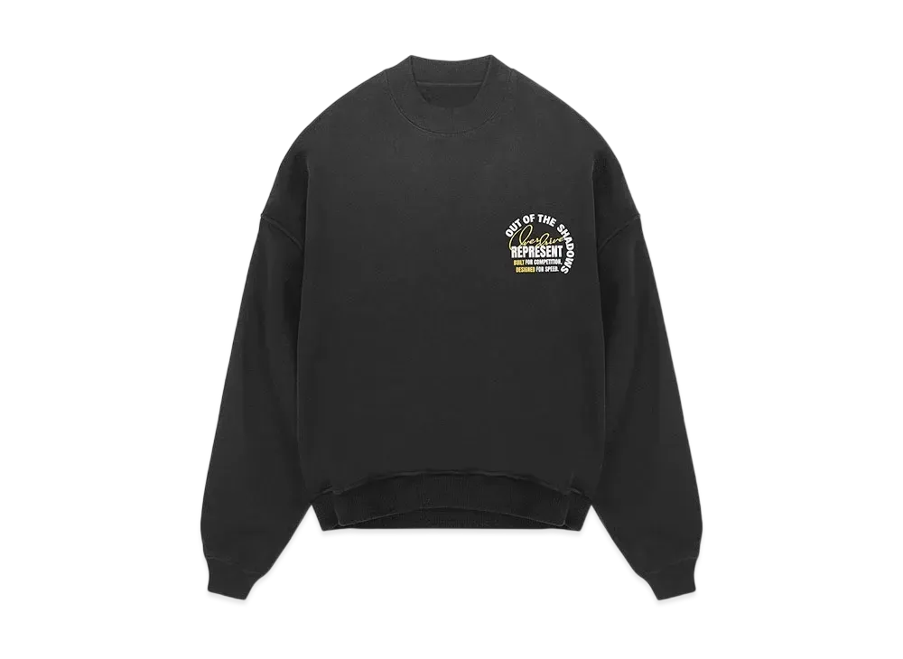 REPRESENT Out Of The Shadows Sweater "Stained Black"