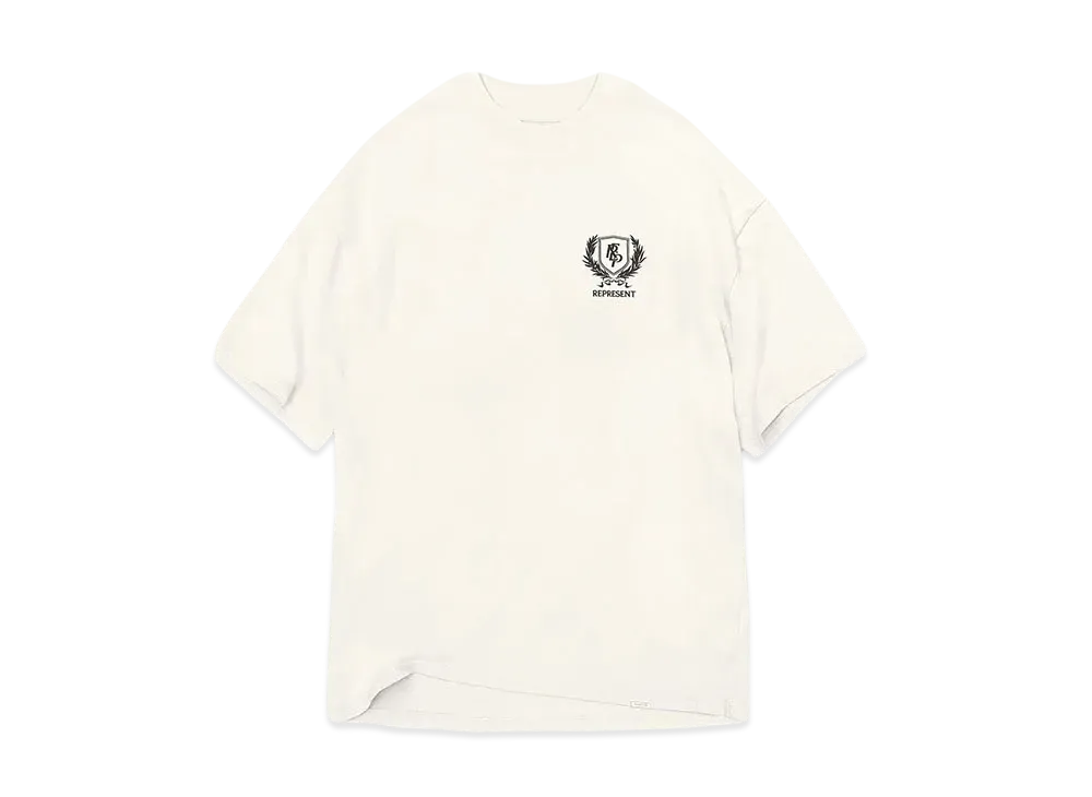 REPRESENT Crest T-Shirt "Flat White"