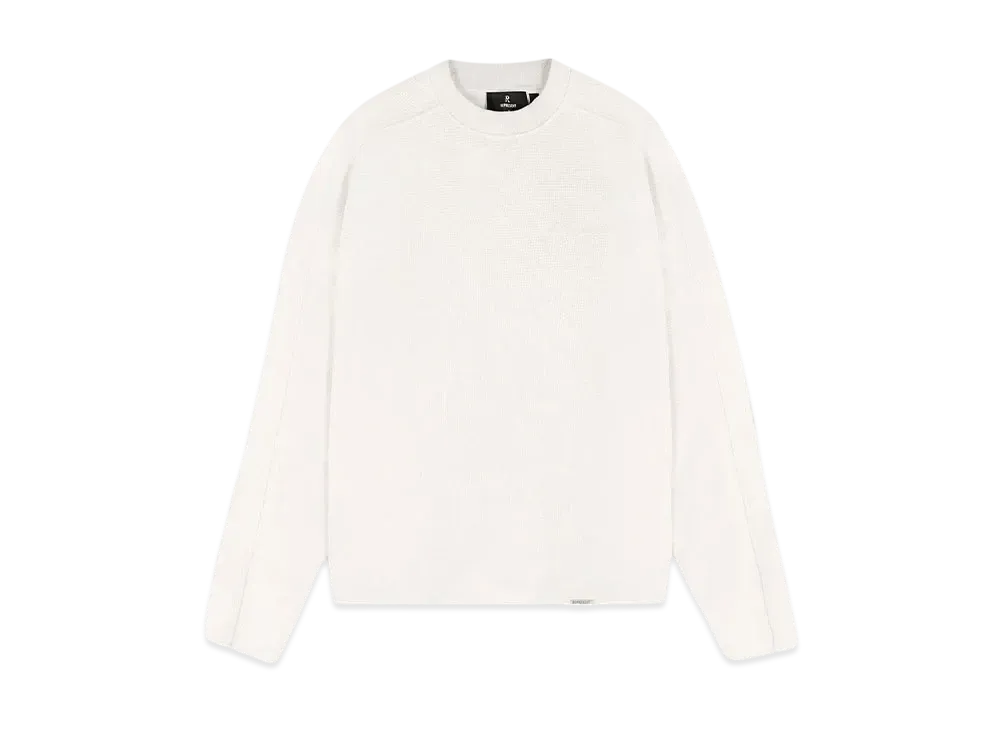 REPRESENT Waffle Long Sleeve T-Shirt "Flat White"