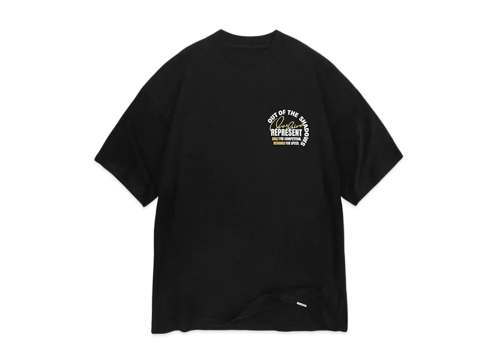 REPRESENT Out Of The Shadows T-Shirt "Stained Black"