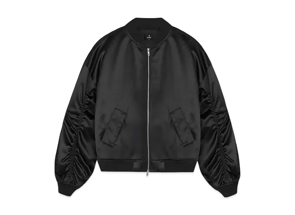 REPRESENT Satin Bomber "Black"