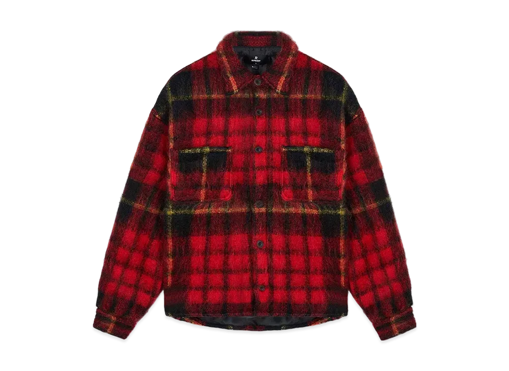 REPRESENT Mohair Overshirt "Red check"