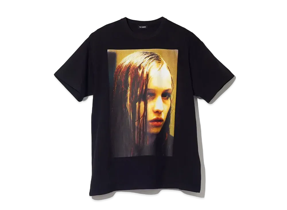 RAF SIMONS Oversized T-Shirt Christiane F. "Black"