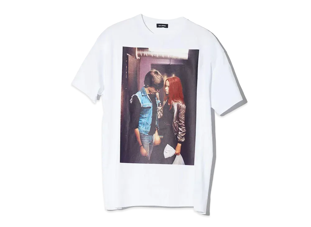 RAF SIMONS Oversized T-Shirt Christiane F. "White"