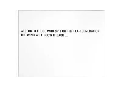 RAF SIMONS Books: Woe Onto Those ... "White"