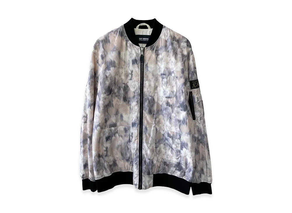 RAF SIMONS Raf Simons School Uniform Bomber All Over Print Jacket "Beige/Gray"