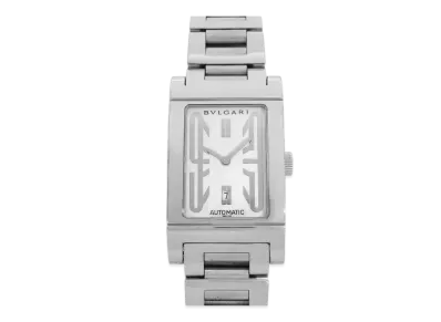 BVLGARI Lettangolo "White/Stainless Steel/Silver"