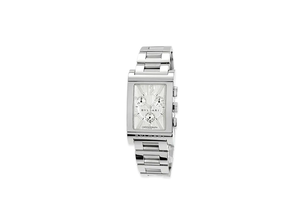BVLGARI Rettangolo Chronograph Quartz "Silver"