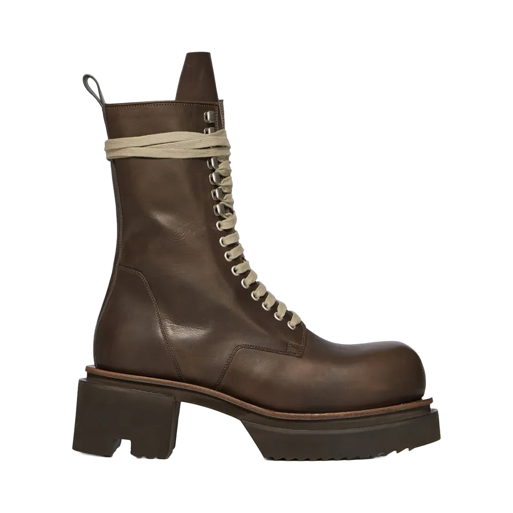 Rick Owens Laceup Bogun "Dark Dust"