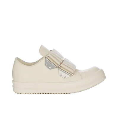 Rick Owens Strap Low Sneaks "Milk"