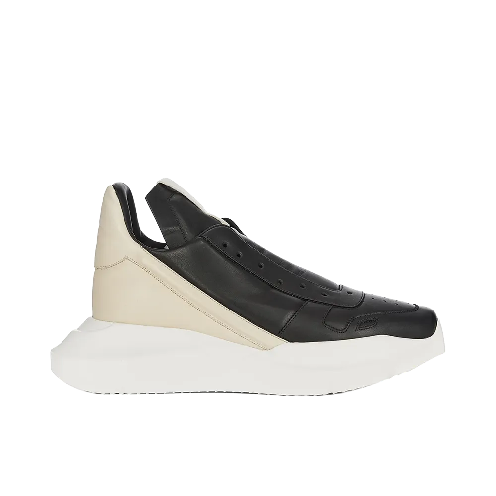 Rick Owens Geth Runner Full Grain Calf Leather "Black/Milk"