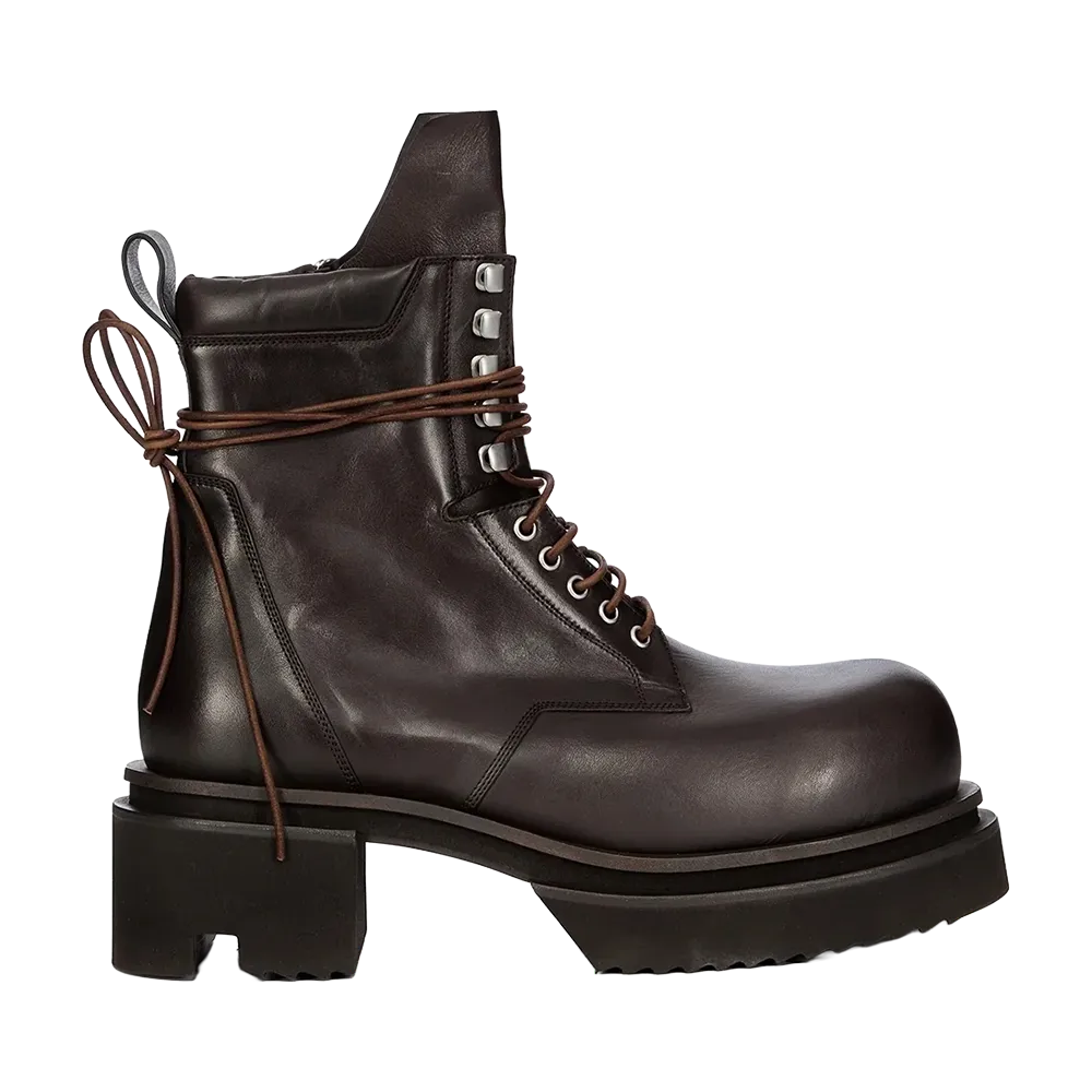 Rick Owens Low Army Bogun Washed Calf Leather "Grease"