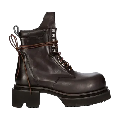 Rick Owens Low Army Bogun Washed Calf Leather "Grease"