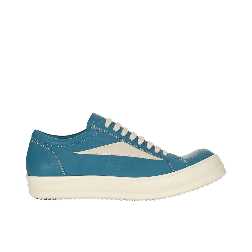 Rick Owens Vintage Sneaks Washed Lamb and Suede Leather "Nublu/Milk"