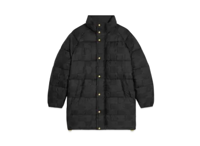 CELINE Long Triomphe Down Jacket In Lightweight Nylon "Black"