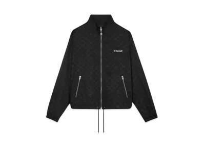 CELINE Men's Blouson Jacket in Monogram Nylon "Black"