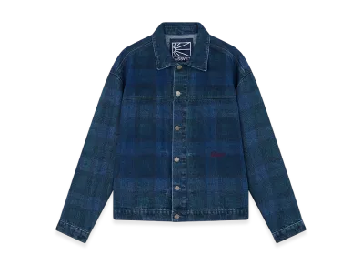 RASSVET Tartan Denim Jacket "Blue Plaid"